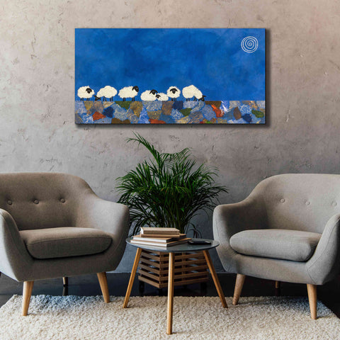 Image of 'Feeling Sheepish by Casey Craig Giclee Canvas Wall Art,60 x 30