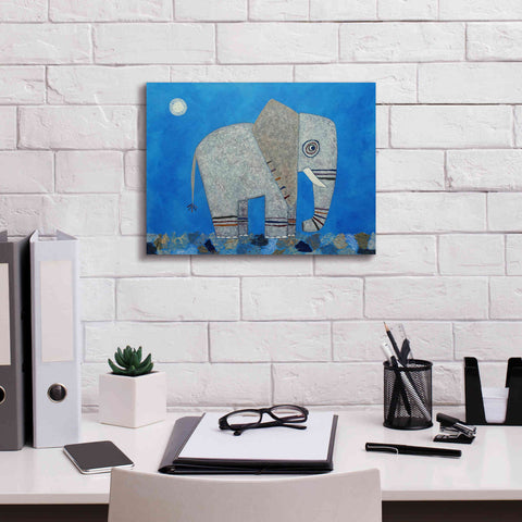 Image of 'Everything Else Is Irrelephant by Casey Craig Giclee Canvas Wall Art,16 x 12