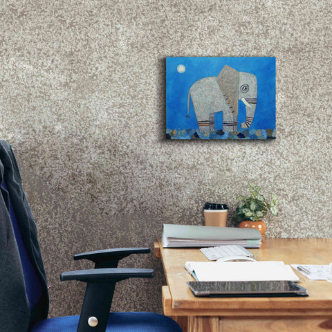 Image of 'Everything Else Is Irrelephant by Casey Craig Giclee Canvas Wall Art,16 x 12