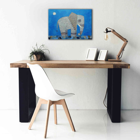 Image of 'Everything Else Is Irrelephant by Casey Craig Giclee Canvas Wall Art,26 x 18