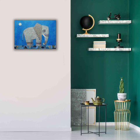 Image of 'Everything Else Is Irrelephant by Casey Craig Giclee Canvas Wall Art,26 x 18