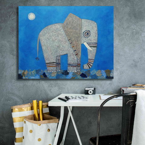 Image of 'Everything Else Is Irrelephant by Casey Craig Giclee Canvas Wall Art,34 x 26