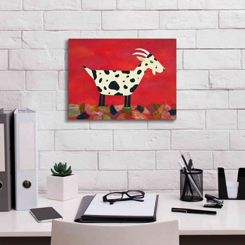 Image of 'Vincent Van Goat by Casey Craig Giclee Canvas Wall Art,16 x 12