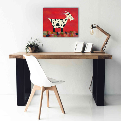Image of 'Vincent Van Goat by Casey Craig Giclee Canvas Wall Art,24 x 20