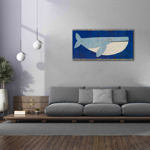 Image of 'Wendell the Whale by Casey Craig Giclee Canvas Wall Art,60 x 30