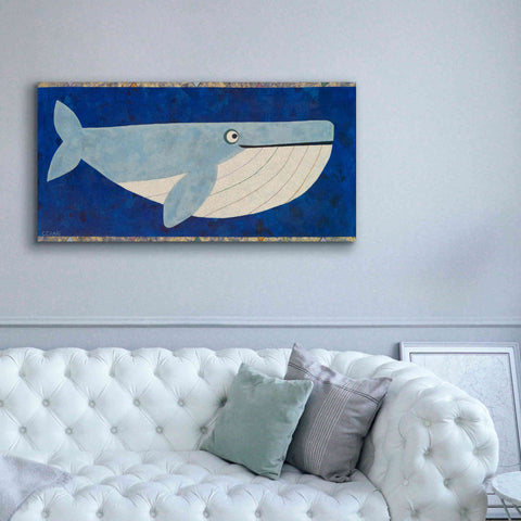 Image of 'Wendell the Whale by Casey Craig Giclee Canvas Wall Art,60 x 30