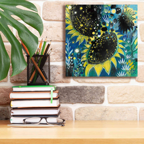 Image of 'Sunflower Kisses by Corina Capri Giclee Canvas Wall Art,12 x 12