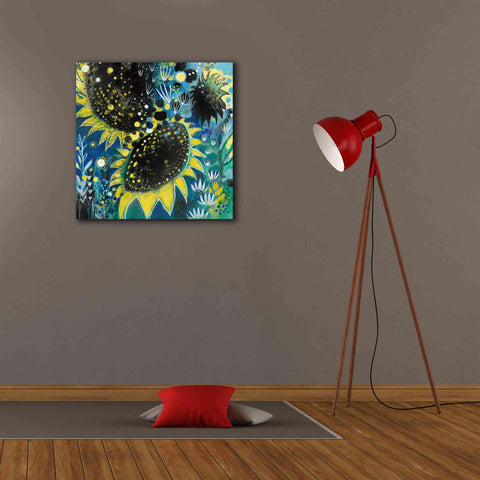 Image of 'Sunflower Kisses by Corina Capri Giclee Canvas Wall Art,26 x 26