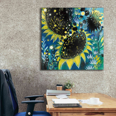 Image of 'Sunflower Kisses by Corina Capri Giclee Canvas Wall Art,37 x 37