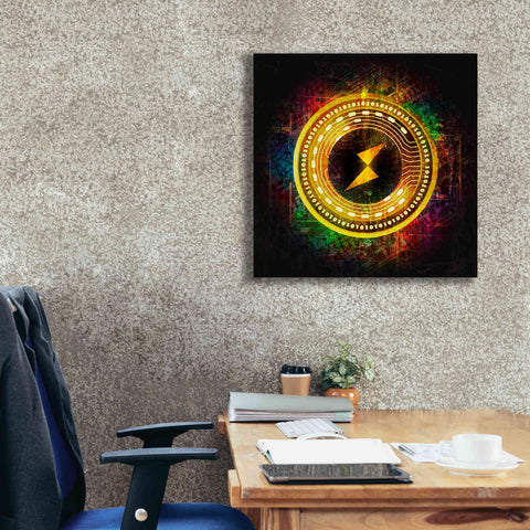 Image of Epic Graffiti'Thorchain Better Than Gold' by Epic Portfolio Giclee Canvas Wall Art,26 x 26