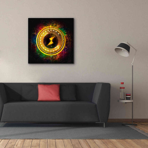 Image of Epic Graffiti'Thorchain Better Than Gold' by Epic Portfolio Giclee Canvas Wall Art,37 x 37