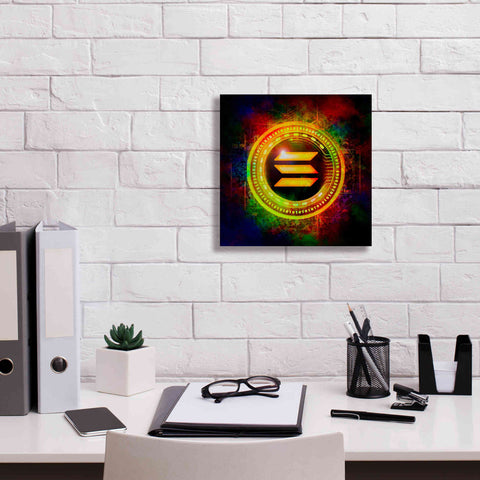 Image of Epic Graffiti'Solana Better Than Gold' by Epic Portfolio Giclee Canvas Wall Art,12 x 12