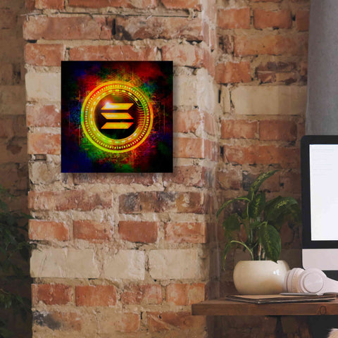 Image of Epic Graffiti'Solana Better Than Gold' by Epic Portfolio Giclee Canvas Wall Art,12 x 12