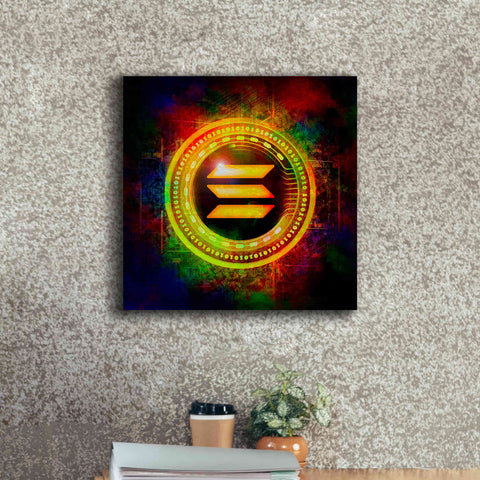 Image of Epic Graffiti'Solana Better Than Gold' by Epic Portfolio Giclee Canvas Wall Art,18 x 18