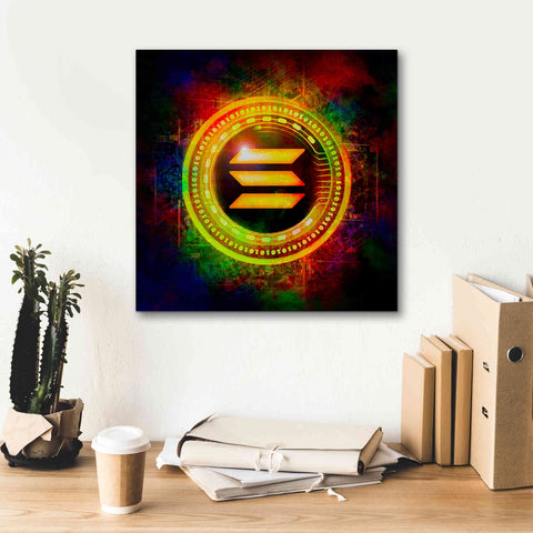 Image of Epic Graffiti'Solana Better Than Gold' by Epic Portfolio Giclee Canvas Wall Art,18 x 18