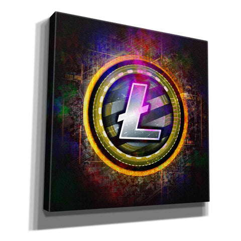Image of Epic Graffiti'Litecoin Better Than Gold' by Epic Portfolio Giclee Canvas Wall Art