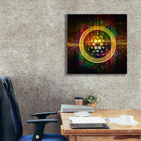 Image of Epic Graffiti'Cardano Better Than Gold' by Epic Portfolio Giclee Canvas Wall Art,26 x 26