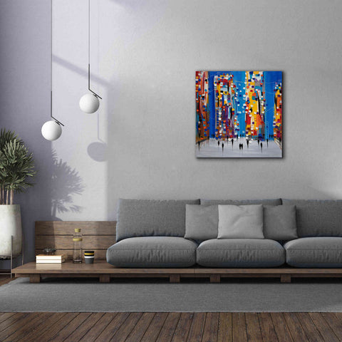 Image of 'City Sunrise' by Ekaterina Ermilkina Giclee Canvas Wall Art,37 x 37