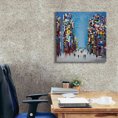 Image of 'Cityscape' by Ekaterina Ermilkina Giclee Canvas Wall Art,26 x 26
