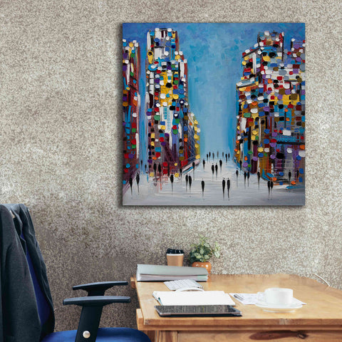 Image of 'Cityscape' by Ekaterina Ermilkina Giclee Canvas Wall Art,37 x 37
