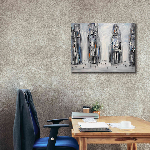 Image of 'In New York City' by Ekaterina Ermilkina Giclee Canvas Wall Art,34 x 26