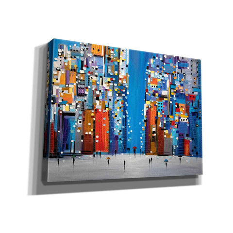 Image of 'Night Square' by Ekaterina Ermilkina Giclee Canvas Wall Art