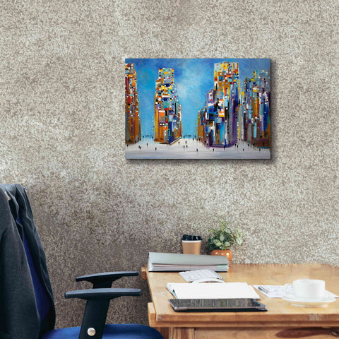 Image of 'Nyc Streets' by Ekaterina Ermilkina Giclee Canvas Wall Art,26 x 18