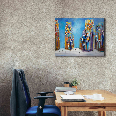 Image of 'Nyc Streets' by Ekaterina Ermilkina Giclee Canvas Wall Art,34 x 26