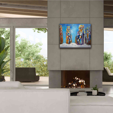 Image of 'Nyc Streets' by Ekaterina Ermilkina Giclee Canvas Wall Art,34 x 26