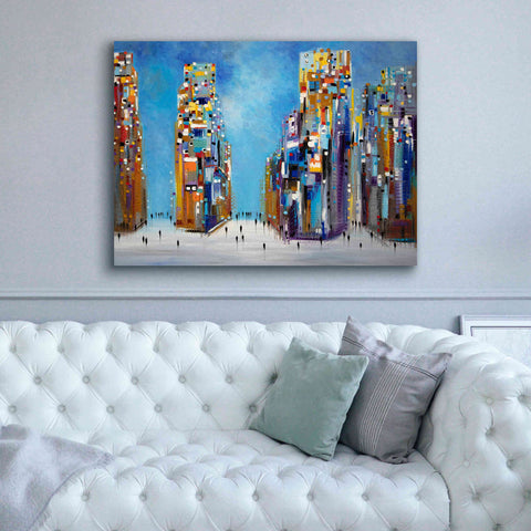 Image of 'Nyc Streets' by Ekaterina Ermilkina Giclee Canvas Wall Art,54 x 40