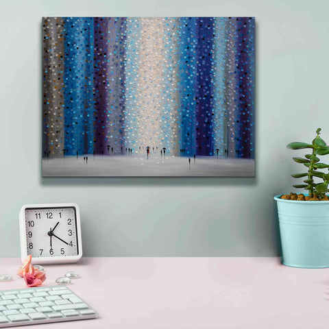 Image of 'Rainy City For' by Ekaterina Ermilkina Giclee Canvas Wall Art,16 x 12