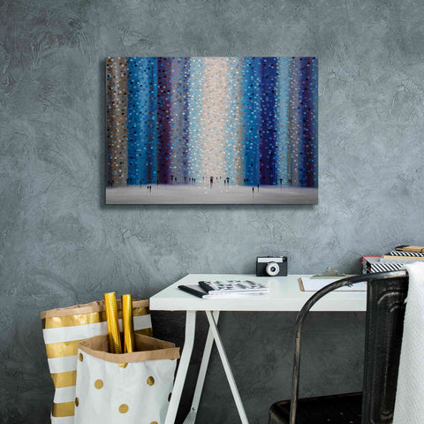 Image of 'Rainy City For' by Ekaterina Ermilkina Giclee Canvas Wall Art,26 x 18