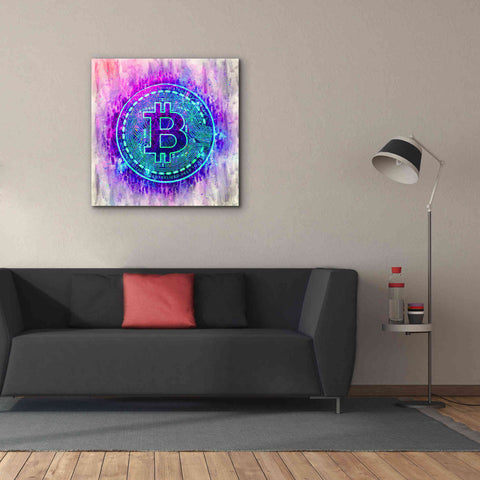Image of 'Bitcoin Melt' by Cameron Gray Giclee Canvas Wall Art,37 x 37