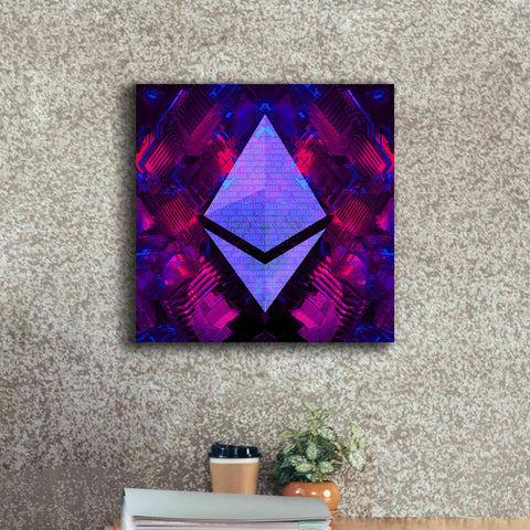 Image of 'Ethereum Future' by Cameron Gray Giclee Canvas Wall Art,18 x 18