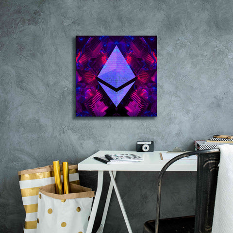 Image of 'Ethereum Future' by Cameron Gray Giclee Canvas Wall Art,18 x 18