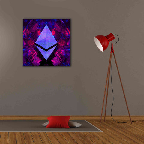 Image of 'Ethereum Future' by Cameron Gray Giclee Canvas Wall Art,26 x 26