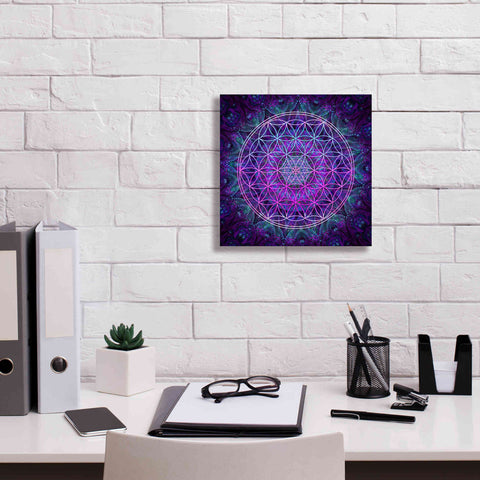 Image of 'Flower Of Life' by Cameron Gray Giclee Canvas Wall Art,12 x 12