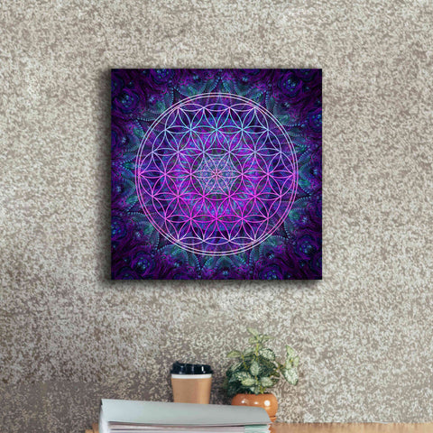 Image of 'Flower Of Life' by Cameron Gray Giclee Canvas Wall Art,18 x 18