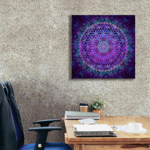 Image of 'Flower Of Life' by Cameron Gray Giclee Canvas Wall Art,26 x 26