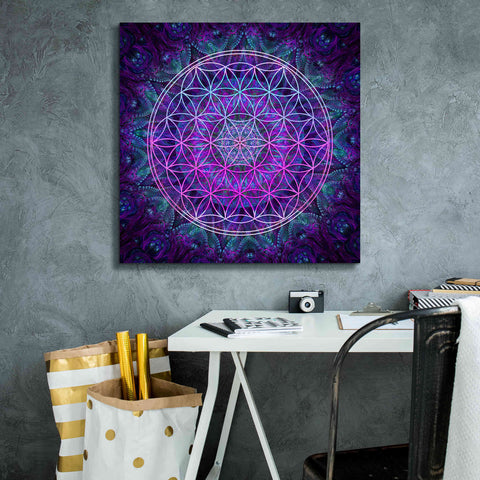 Image of 'Flower Of Life' by Cameron Gray Giclee Canvas Wall Art,26 x 26