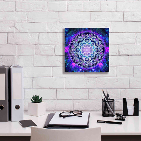 Image of 'Sacred Bloom Mandala' by Cameron Gray Giclee Canvas Wall Art,12 x 12