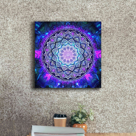 Image of 'Sacred Bloom Mandala' by Cameron Gray Giclee Canvas Wall Art,18 x 18
