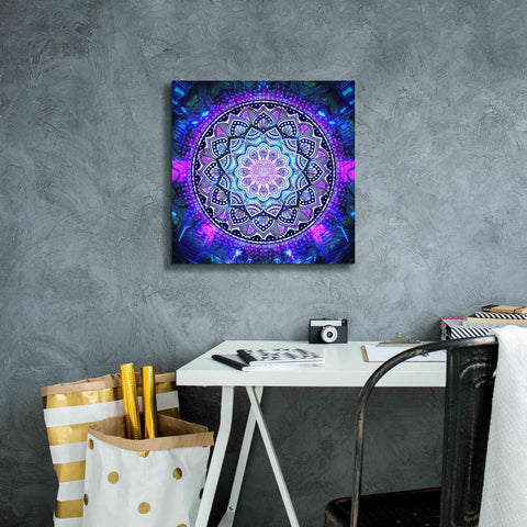 Image of 'Sacred Bloom Mandala' by Cameron Gray Giclee Canvas Wall Art,18 x 18