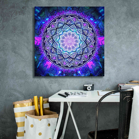 Image of 'Sacred Bloom Mandala' by Cameron Gray Giclee Canvas Wall Art,26 x 26