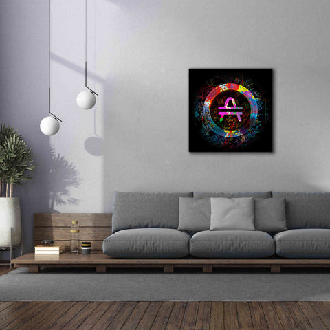 Image of 'Amp Crypto Power' by Epic Portfolio Giclee Canvas Wall Art,37 x 37