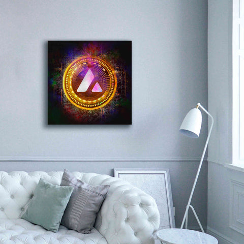 Image of 'Avalanche Crypto Halo' by Epic Portfolio Giclee Canvas Wall Art,37 x 37