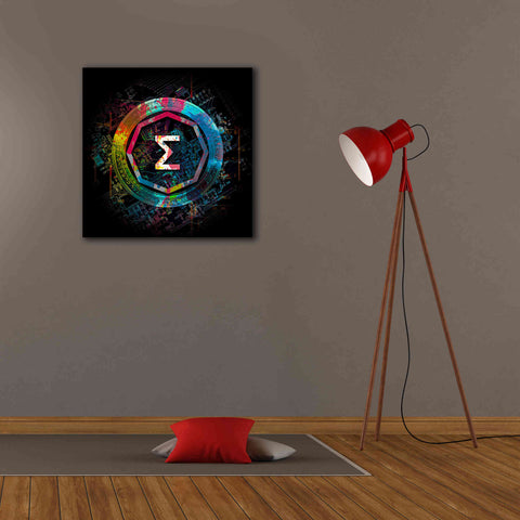Image of 'Ergo Crypto Power' by Epic Portfolio Giclee Canvas Wall Art,26 x 26