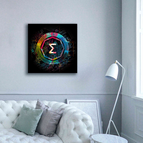 Image of 'Ergo Crypto Power' by Epic Portfolio Giclee Canvas Wall Art,37 x 37