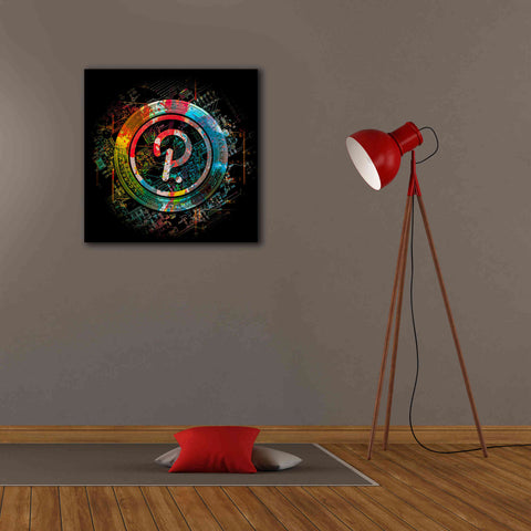Image of 'Polkadot Crypto Power' by Epic Portfolio Giclee Canvas Wall Art,26 x 26
