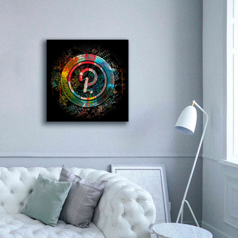 Image of 'Polkadot Crypto Power' by Epic Portfolio Giclee Canvas Wall Art,37 x 37